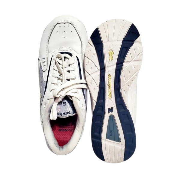 New Balance Womens White Achieve 555 Lace Up Athletic Walking Shoes Size 9 - Picture 6 of 16